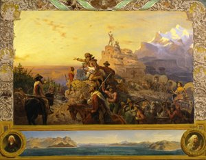 Westward the Course of Empire ottaa tiensä (seinämaalaustutkimus, Yhdysvaltain kongressitalo)